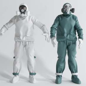 现代医疗人员3D模型下载